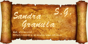 Sandra Granula vizit kartica